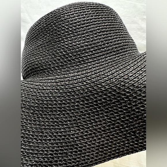 Eric Javits ‘Hampton’ Straw Hat in Black 🖤 EUC! - Picture 6 of 10